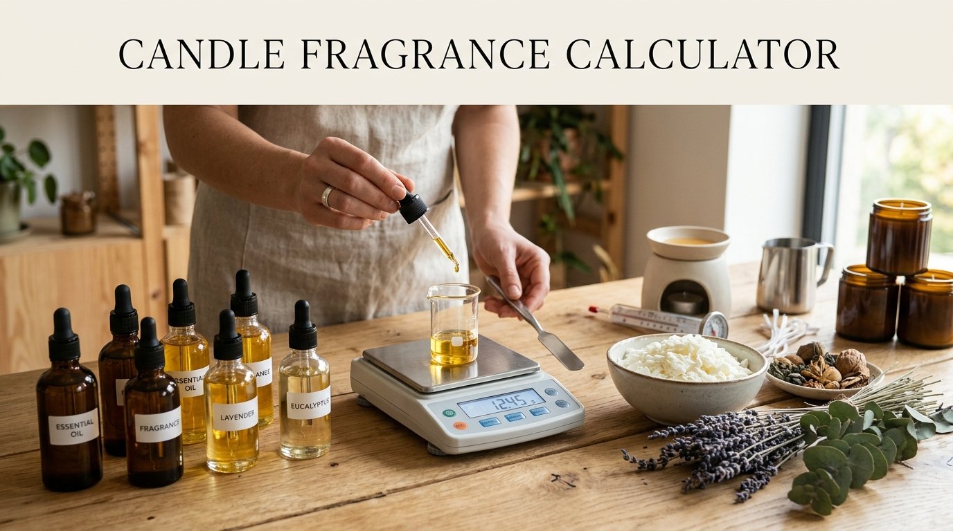 Candle fragrance calculator precision essential oil bottle dropper scale and soy wax batch