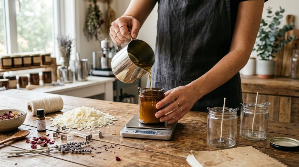 How to calculate wax for candle jars